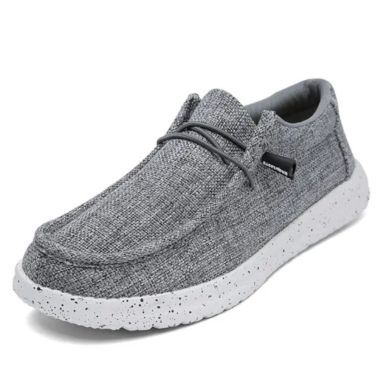 Men's Breathable Slip-On Loafers with Soft Insoles - Business Branded Casual Walking Shoes