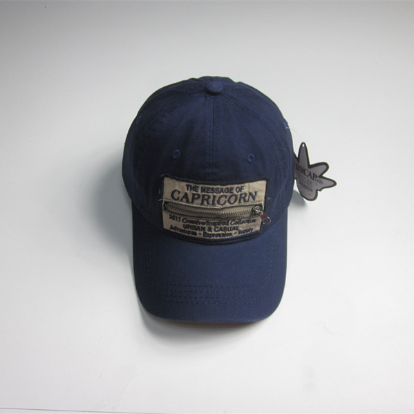 Zipper Pocket Sports Cap