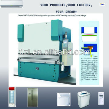 hydraulic plate bending machine, hydraulic bender WC67K-125T3200 refrigerator equipment