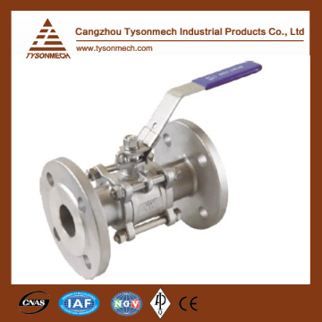 Tysonmech stainless steel 3pc flange ball valve