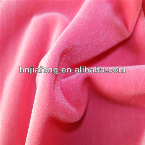 Flat yarn velboa polyester velvet fabric