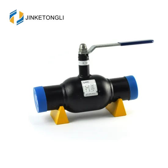 Heating System Welded Ball Valve With the Handle Gear Box