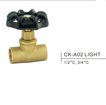 STOP VALVE CK-A02 LIGHT 1/2 "C, 3/4" C