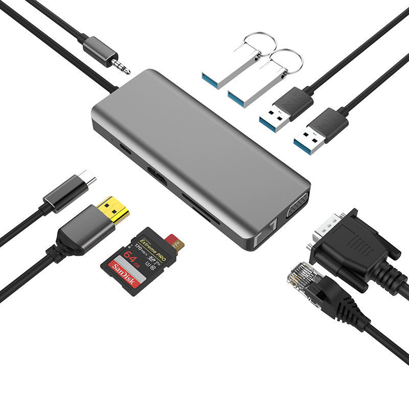 Universal USB-C Dock Hubs