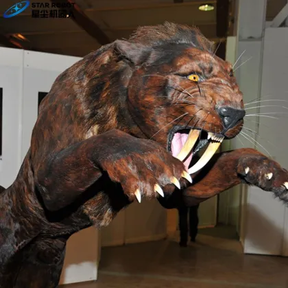 Animatronic Animal Saber-toothed Tiger Model