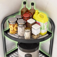 Drainer Metal Wall Display Storage Shelves