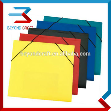 A4 A5 stationery folder PP elastic document folder custom printing
