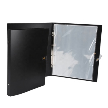 Custom Design 3-Ring Binder Recipe File Folder - PP Plastic Classification Files with Postcard Inset