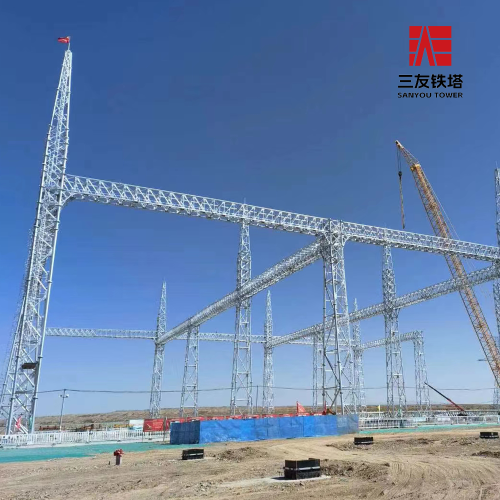 Componentes otimizados da estrutura da subestação