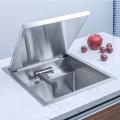 Concealed sink with folding cover