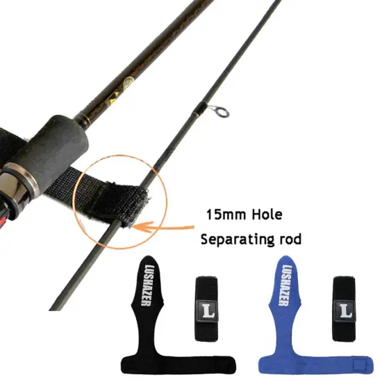 2pcs Fishing Rod Tie Holder Reusable Strap Suspenders Fastener Hook Loop Cable Cord Ties Belt Fishing Tackle Box Accessories