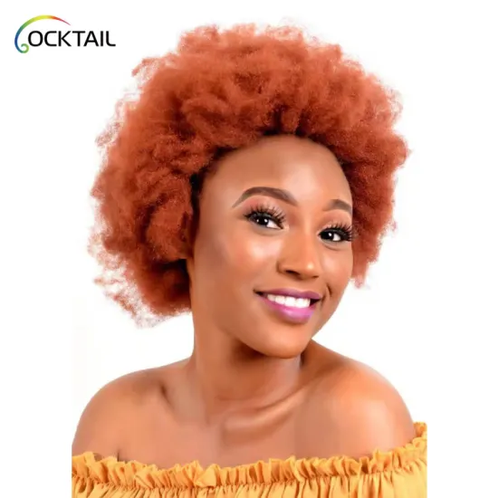 New design human hair short tight afro kinky bulk hair for loc extensions