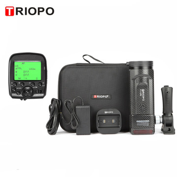 Triopo F1-200 F1-250 vs Godox AD200 AD200Pro: Flash per studio fotografico portatile esterno con trigger
