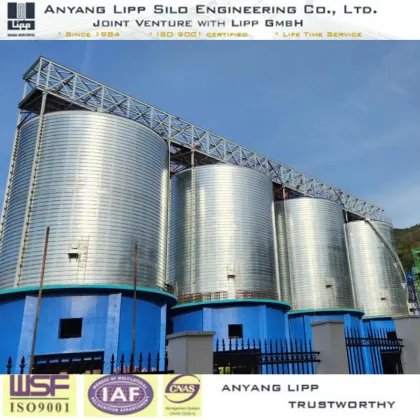Bridge cement storage silo