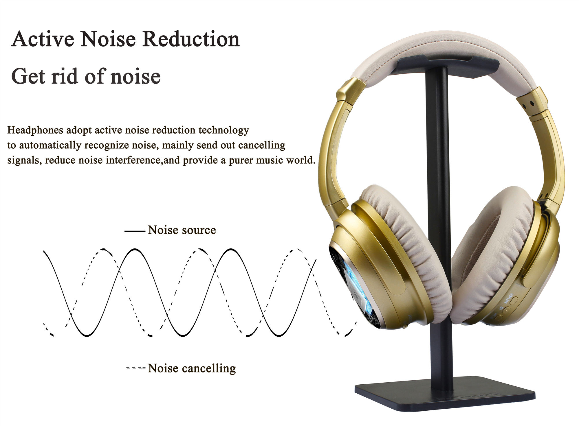 H3012  factory sales anc headset