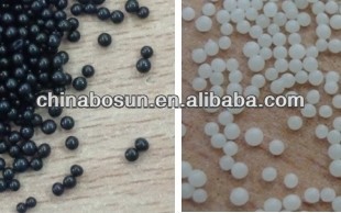 white and black Shot beads 1.5-2.0mm, lubricate for casting
