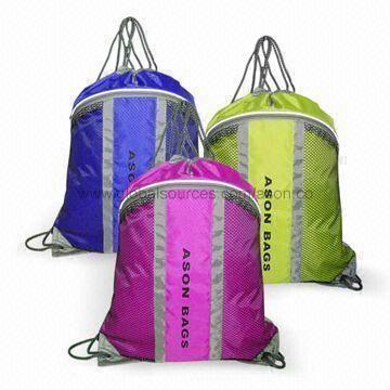 Promotional Drawstring Bags, Made of 210D Silver Coating Material, Measures 36 x 48cm