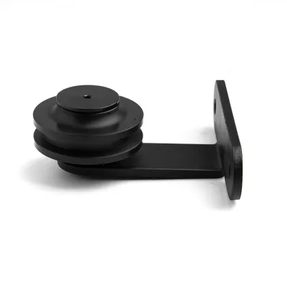 Indoor mini sliding barn door closet hardware kit