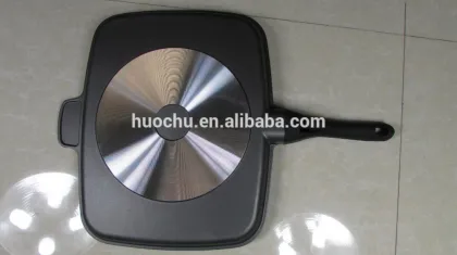 5 five section division grill pan