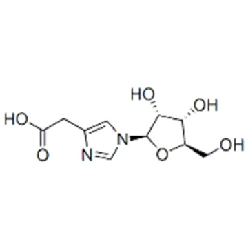 Ácido 2- [1 - [(2R, 3R, 4S, 5R) -3,4-dihidroxi-5- (hidroximetil) oxolan-2-il] imidazol-4-il] acético CAS 29605-99-0