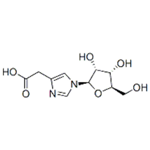 2- [l - [(2R, 3R, 4S, 5R) -3,4-dihydroxi-5- (hydroximetyl) oxolan-2-yl] imidazol-4-yl] ättiksyra CAS 29605-99-0