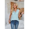 Sleeveless Casual V-neck Womens Shirts