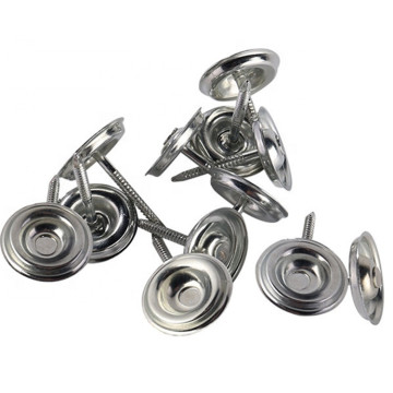 Brass Nail Buttons for Upholstery - Pinlong 7mm Cloth Decorative Buttons for Sofa, Bed, Chair