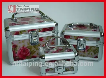Acrylic Figurine Display Case Deluxe Cosmetic Case 3 IN 1