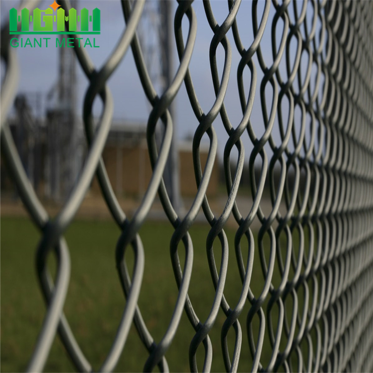 Galvanized Diamond Wire Mesh Used Chain Link Fence