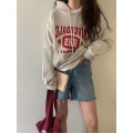 Casual Letter Kapuzenpullover Sweatshirt