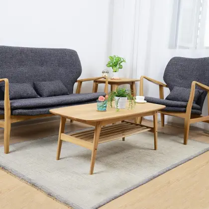 Simple quadrate tea table Small family pastoral tea tea table