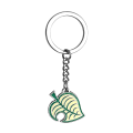 Lovers duilleoga plandaí keychain miotail log