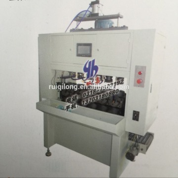 six station oil and fuel filters bottom plate tapping machine