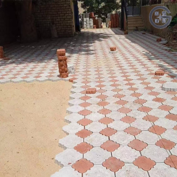 بلاط الرصف الخرساني المتشابك المزخرف