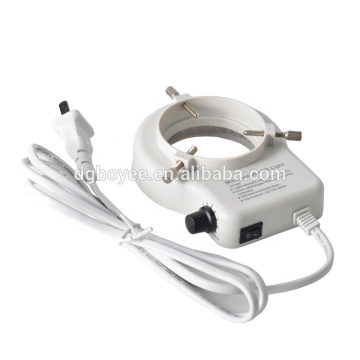 Adjustable 6500K LED Ring Light for Microscopes and Cameras - EU Plug, 110V-240V Adapter