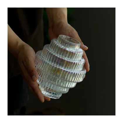 Elegant Unique Glass Vases - Modern Art Decor for Home and Weddings
