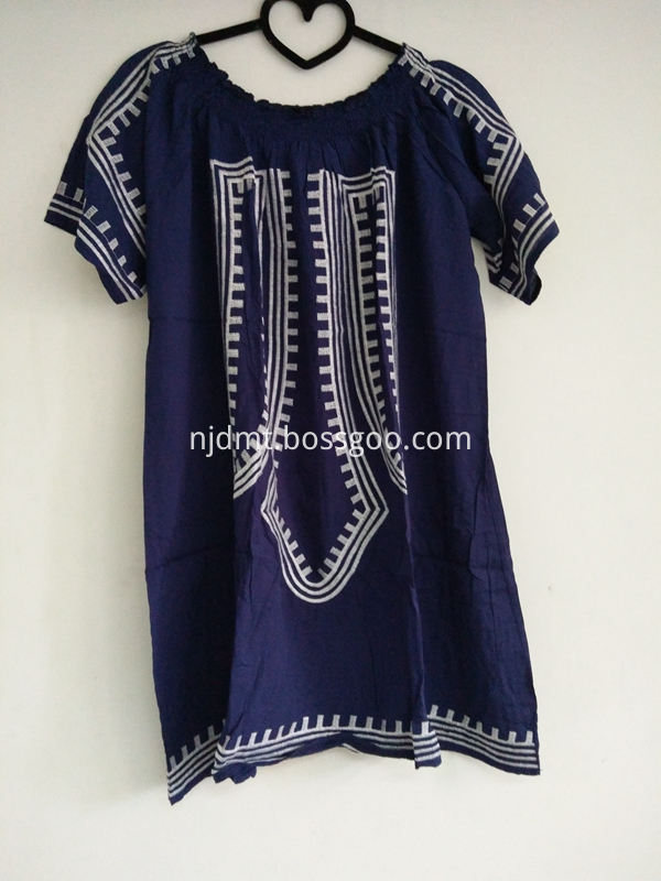 Viscose Printing Navy Wrap