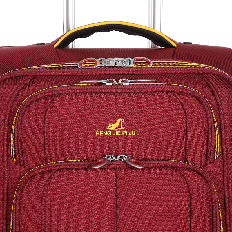 trolley fabric leather luggage