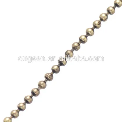 1.5mm 2016 necklace silver chain jewelry findings silver bead chain