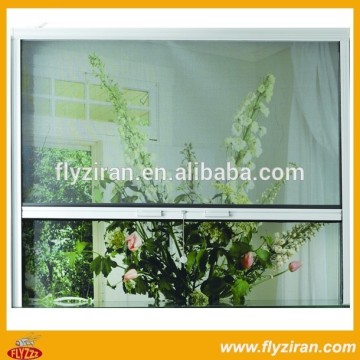 Aluminium retractable insect screen window with fiberglass mesh