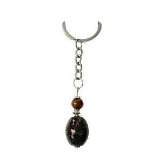 Natural Gemstone Agate Keychain