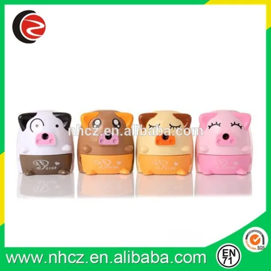 Cute pig shaped big pencil sharpener