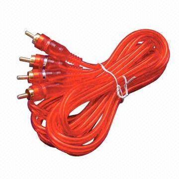 RCA Cable, 2 RCA Male to 2 RCA Male Transparent