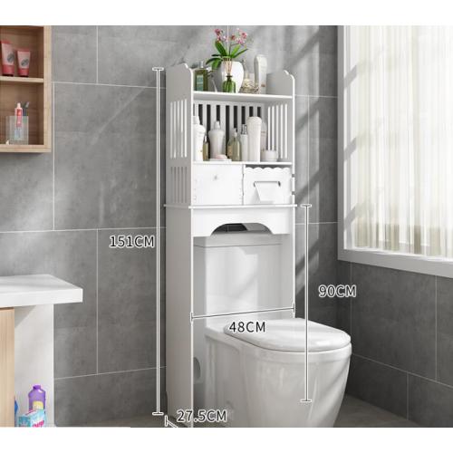 Washroom Furniture Wooden Toilet Bathroom Shelf