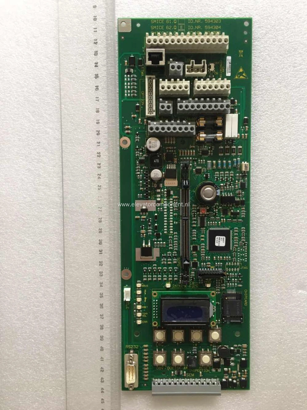 Carte électronique Schindler SMICE 61.Q - Neuve - Interface RJ-45 - 61.Q-594303