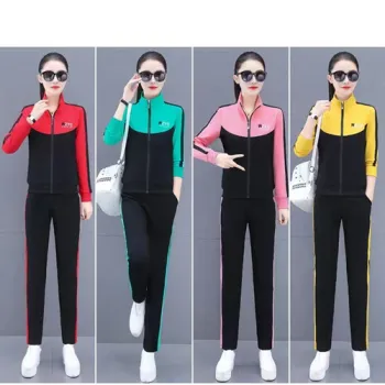 Autumn Coat Fashion Sweater Two-Piece Women's Spring And Autumn Sportswear Suit