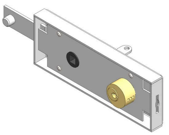 Garage Door Lock With Brass Key
