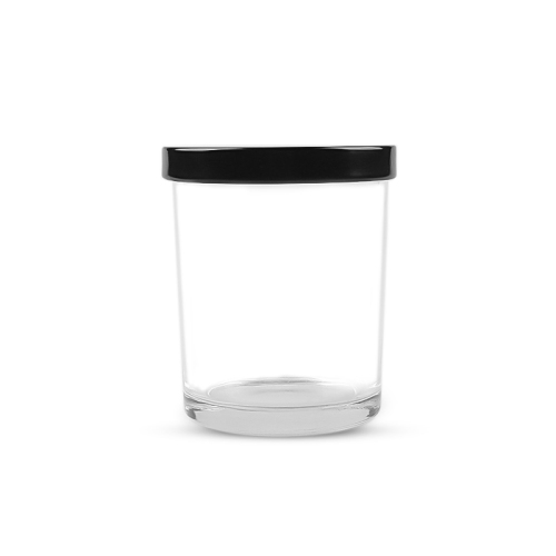 Clear 220ml 8oz Round Glass Candle Jar