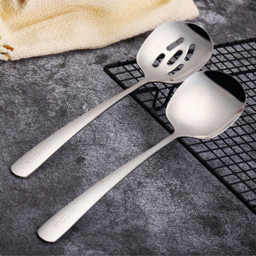 Set di cucchiai insalata in acciaio inossidabile di lusso Maxcook 304