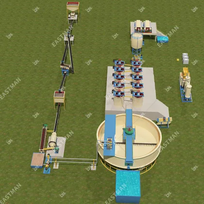 300TPD High Recovery CIP Gold Refinery Plant Price